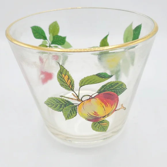 Vintage West Virginia Glass Co Fruit Cocktail Barware Ice Bucket - Picture 4 of 9